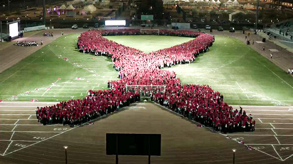 Largest human awareness Ribbon-KSA