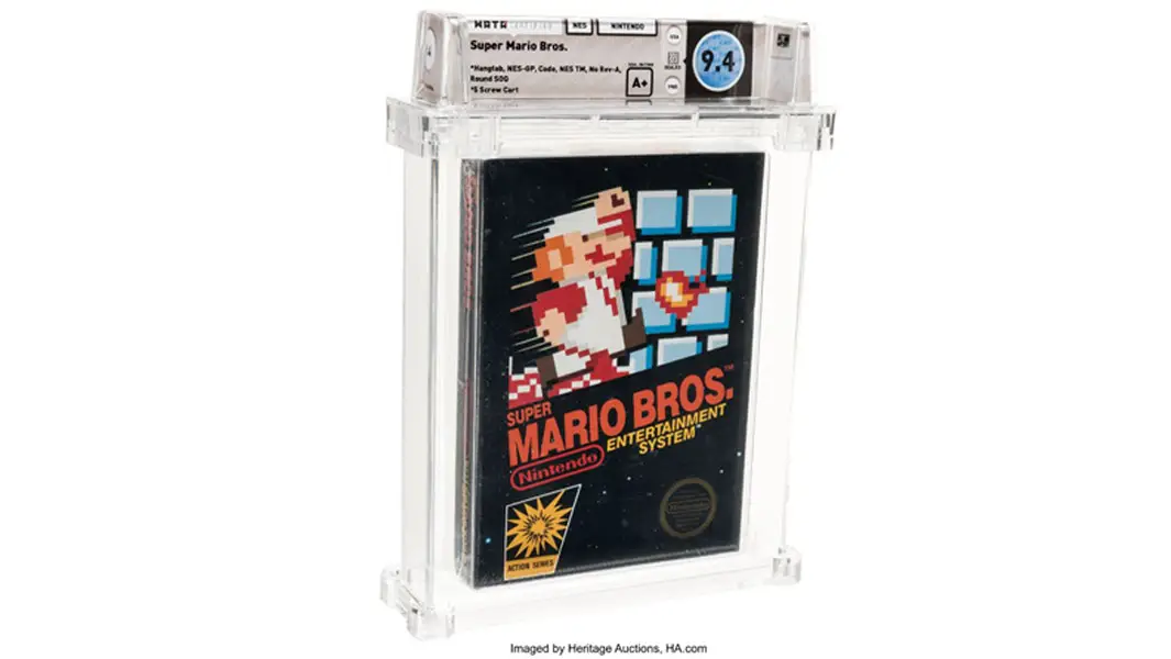 نسخة لعبة سوبر ماريو برذرز تعود للعام 1985 تباع في مزاد بسعر 114،000 دولار أمريكي