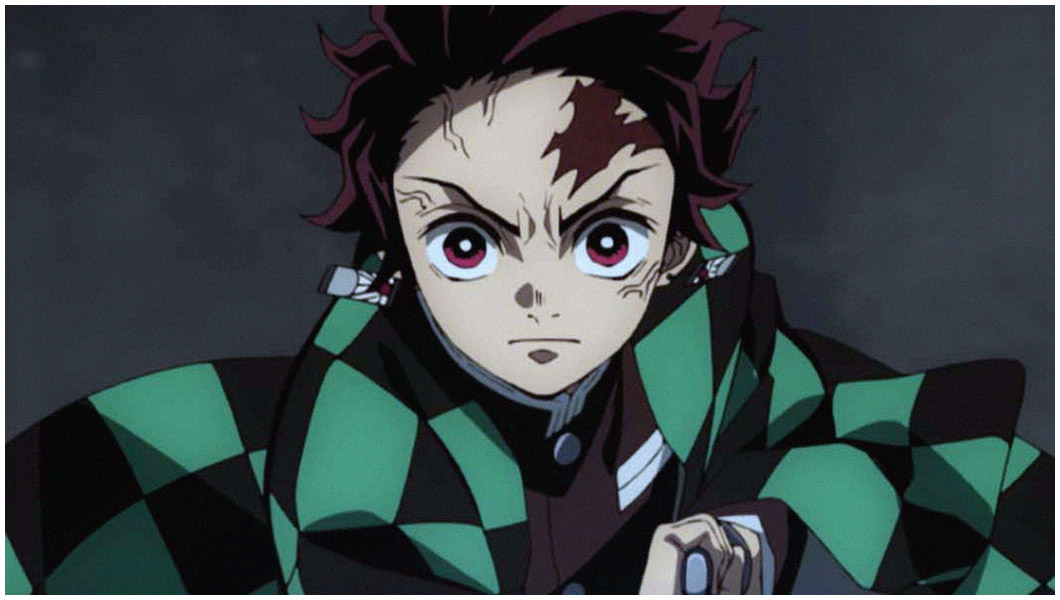 tanjiro with dark background