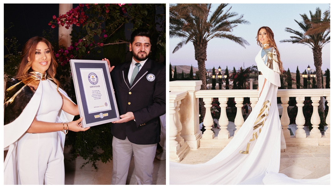 split-image-of-najwa-karam-after-smashing-a-record-for-the-longest-cape-756195