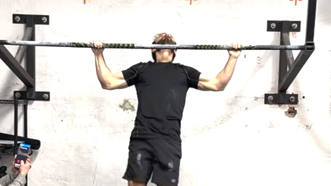 Adam Sandel doing pull up