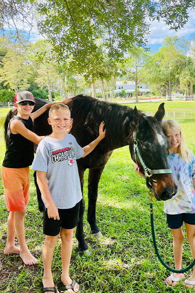 With Arica's kids in 2021