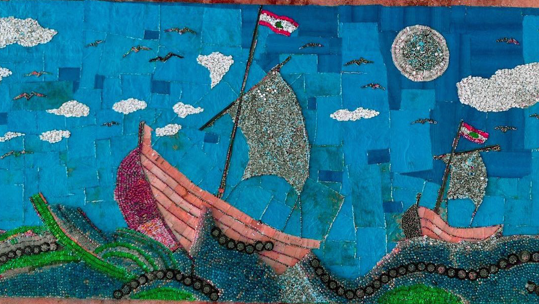 largest recyclable material mosaic