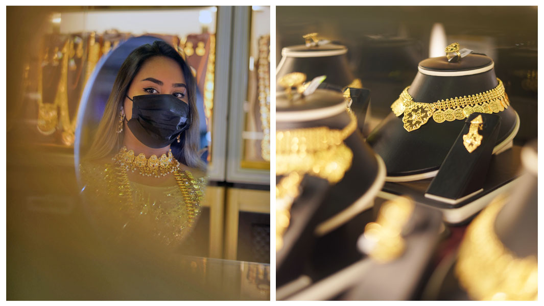 Collage images from the largest display of jewellery record attempt